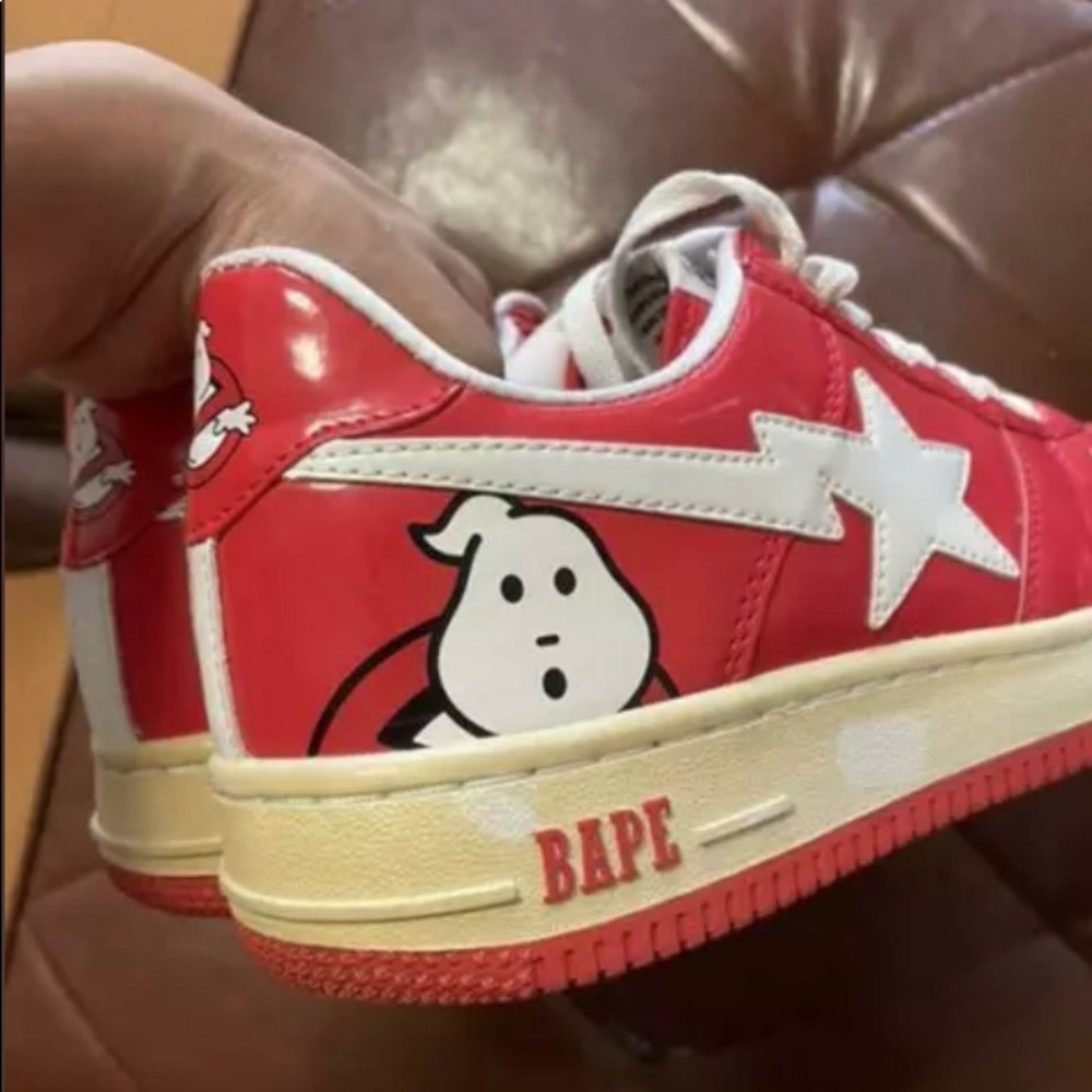25th anniversary Bapesta ghostbusters Collab RARE! Authentic size:8.5 (with box)